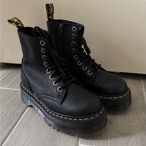 Dr. Martens Jadon III Black Platform Boots - Women’s US 6